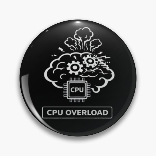 Item preview, CPU Overload Brain Funny Tech Design designed and sold by MS-DesignArt.
