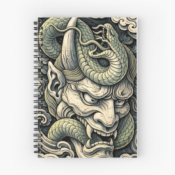 Item preview, Fierce Horned Demon Serpent Storm Pop Art designed and sold by RamyGallery.