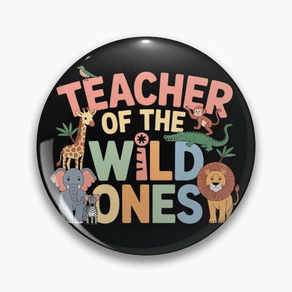Item preview, Teacher of The Wild One's Groovy Jungle Animal Earth Day Men Women designed and sold by BlassmausArt.