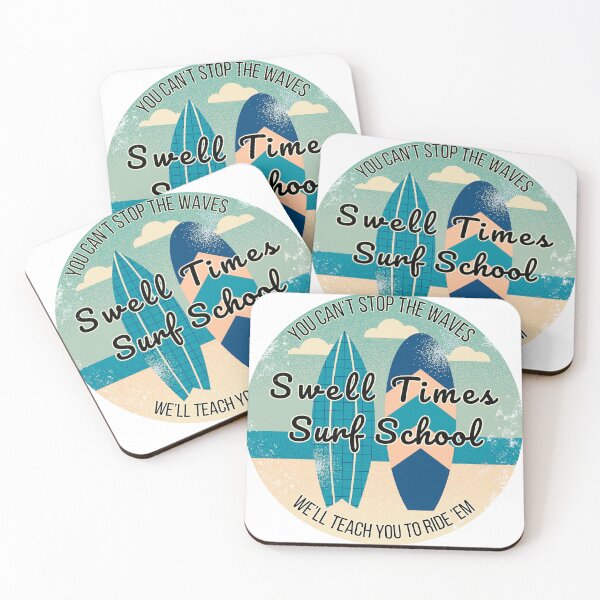 Item preview, Vintage 70s Surf Aesthetic: Swell Times Surf School designed and sold by alizye.