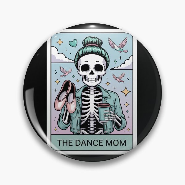 Item preview, The Dance Mom Skeleton Tarot Card, Dance Mama Mother's Day designed and sold by BlassmausArt.