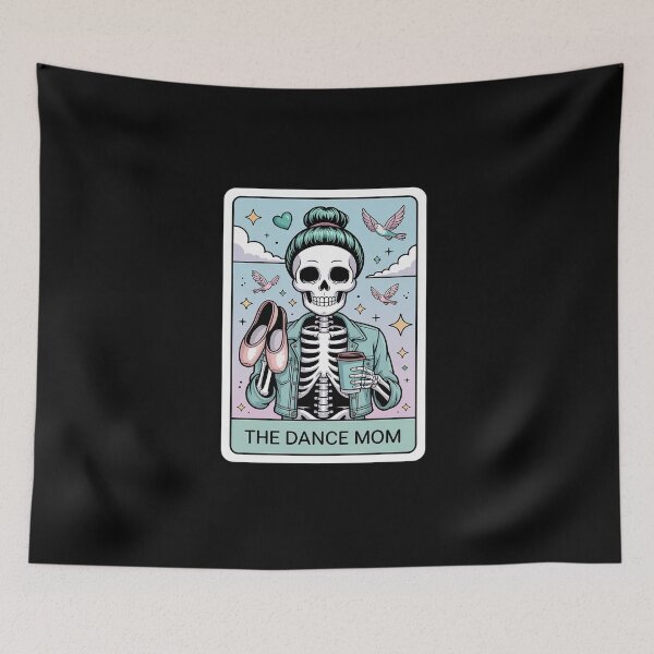 Item preview, The Dance Mom Skeleton Tarot Card, Dance Mama Mother's Day designed and sold by BlassmausArt.