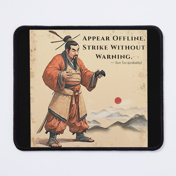 Item preview, Funny Gamer Sun Tzu Quote Appear Offline Gaming designed and sold by alizye.