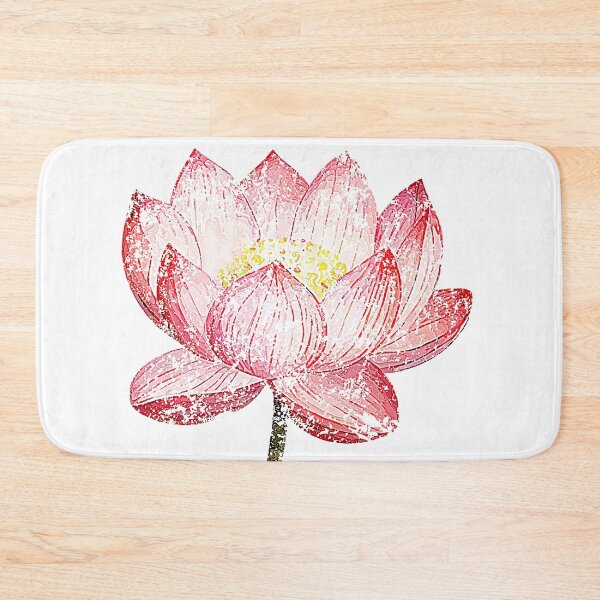 Item preview, Distressed Watercolor Lotus Bloom designed and sold by alizye.
