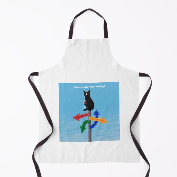 Item preview, I Have No Idea What I’m Doing – Relatable Cat Illustration designed and sold by Cat-tinto.