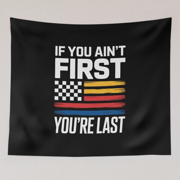Item preview, US Flag Car Racing Funny designed and sold by ThomasanHunter.