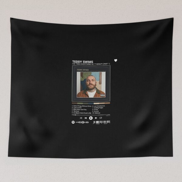 Item preview, Teddy Swims Tracklist Music Player Vintage   designed and sold by JayceTucker89.