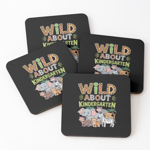 Item preview, Wild About Kindergarten Teacher Student Zoo Safari designed and sold by BlassmausArt.