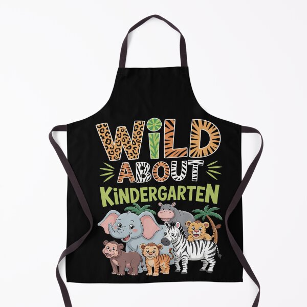 Item preview, Wild About Kindergarten Teacher Student Zoo Safari designed and sold by BlassmausArt.