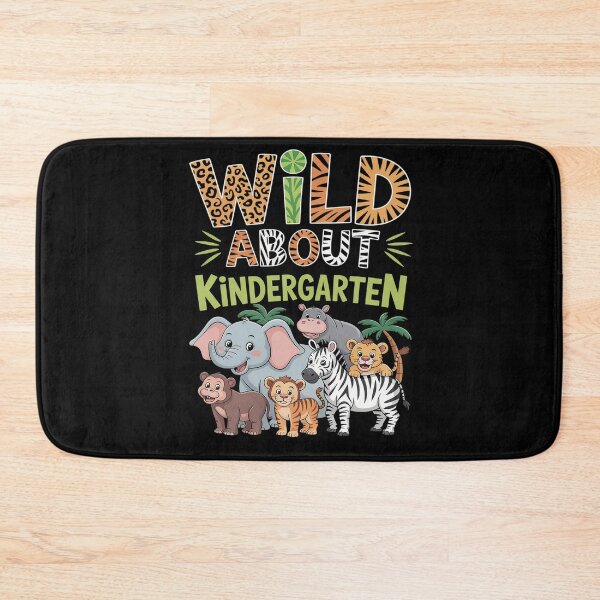 Item preview, Wild About Kindergarten Teacher Student Zoo Safari designed and sold by BlassmausArt.