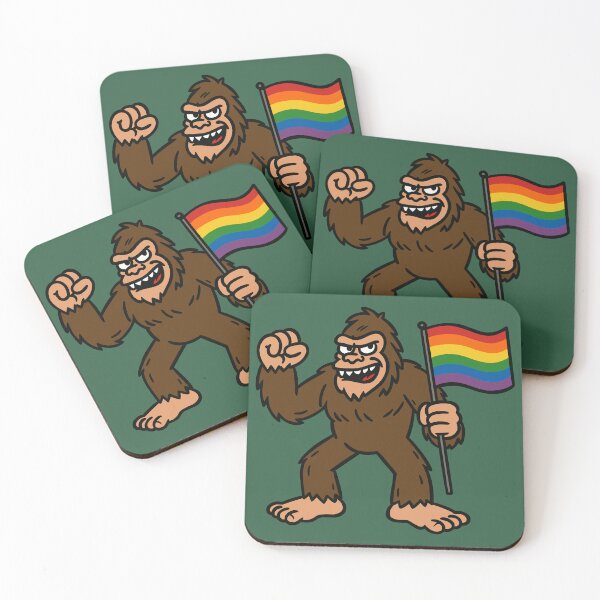 Item preview, Gay Pride Bigfoot designed and sold by Ghost on Toast.