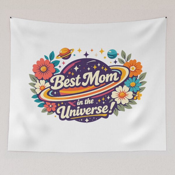 Item preview, Best Mom in the Universe Cosmic Floral designed and sold by Ora-kuro.