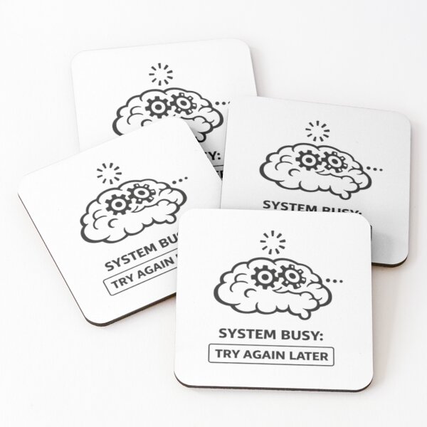 Item preview, System Busy Brain Funny Tech Humor Design designed and sold by MS-DesignArt.