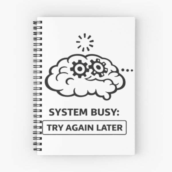 Item preview, System Busy Brain Funny Tech Humor Design designed and sold by MS-DesignArt.
