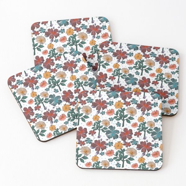 Artikelvorschau, Farbenfrohes Aquarell-Blumenmuster | Lebendiges, nahtloses Blumendesign | Künstlerischer botanischer Druck entworfen und verkauft von HopeAndHustle.