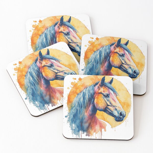 Item preview, Vibrant Watercolor Horse Portrait designed and sold by alizye.