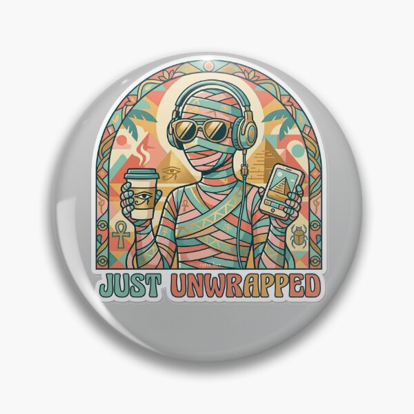 Item preview, Modern Mummy - Just Unwrapped Retro Egyptian Pop Art designed and sold by zytooFree.