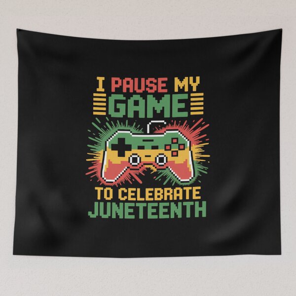 Item preview, Hago una pausa en mi juego para celebrar el Juneteenth, 19 de junio, Día de la Libertad. designed and sold by isatnelkaitio.
