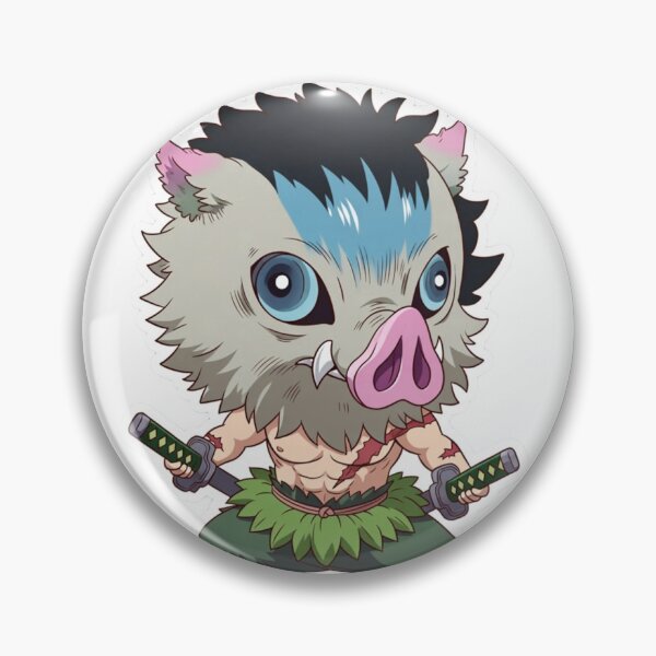 Item preview, Inosuke Demon Slayer Chibi Fan Art designed and sold by DanielR04.