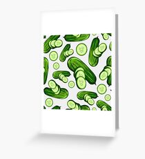 Veggiephile - Cucumbers Greeting Card