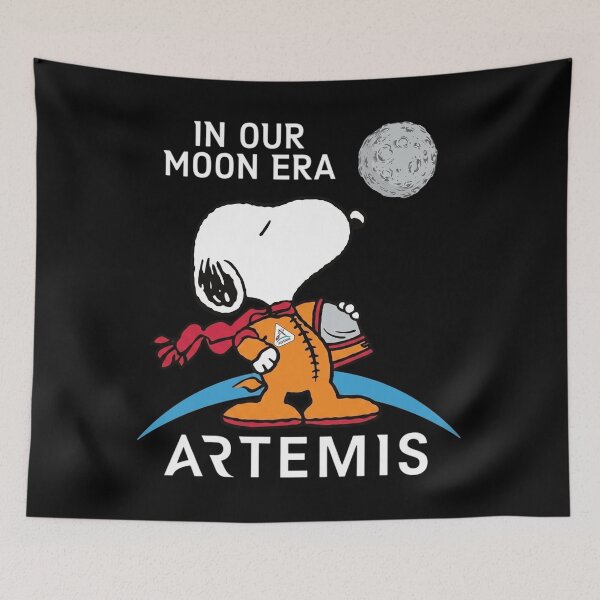 Artikelvorschau, Snoopy, Astronaut, Artemis-Mondmission, Weltraumliebhaber entworfen und verkauft von DamianRoy88.