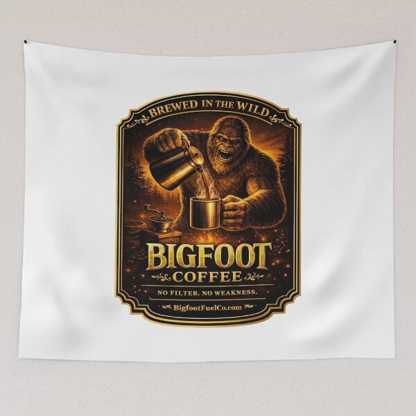 Item preview, Brewed In The Wild Bigfoot Coffee designed and sold by Bigfoot Fuel Co.