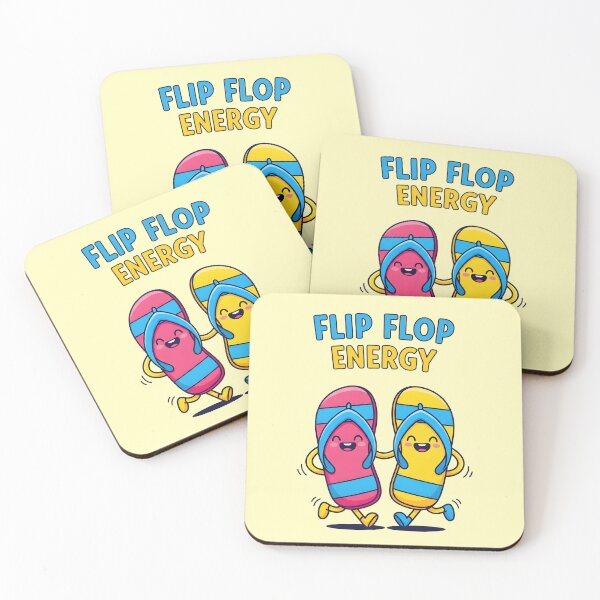 Item preview, Flip Flop Energy – Fun Summer Sandals Design designed and sold by Sea Gem.