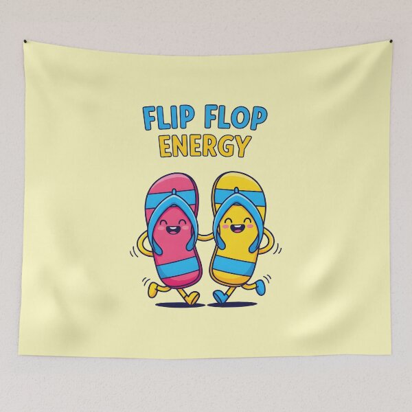 Item preview, Flip Flop Energy – Fun Summer Sandals Design designed and sold by Sea Gem.