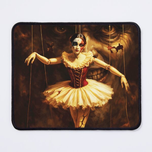 Item preview, Creepy Marionette Ballerina Horror Puppet Art designed and sold by RamyGallery.