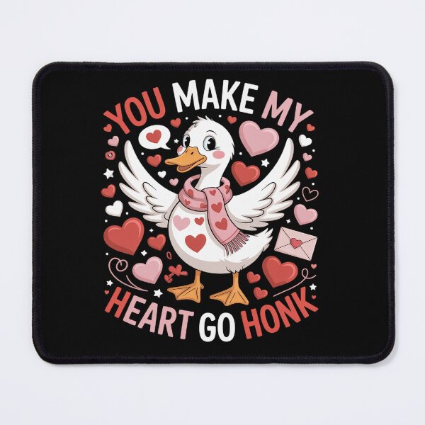 Item preview, You Make My Heart Go Honk Valentine Goose Heart Silly Goose designed and sold by fferomananul.