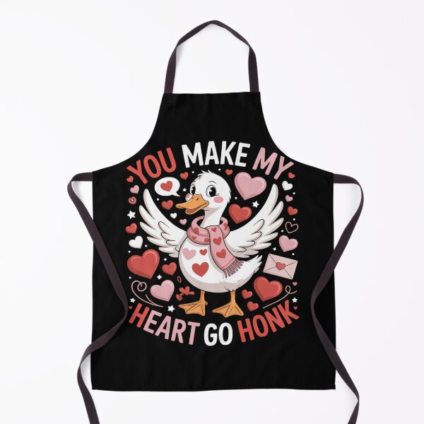 Item preview, You Make My Heart Go Honk Valentine Goose Heart Silly Goose designed and sold by fferomananul.