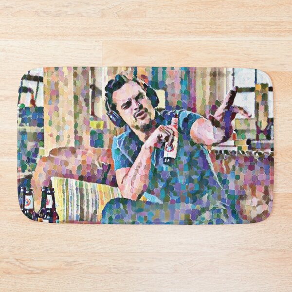 Item preview, New Girl Nick Miller "Riding With My Surfboard" designed and sold by Sarah Teigland.
