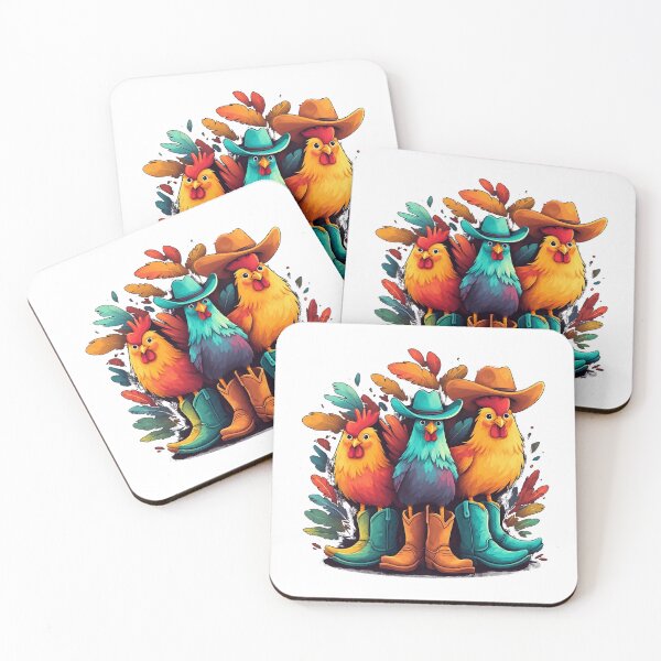 Item preview, Vibrant Western Chickens designed and sold by alizye.