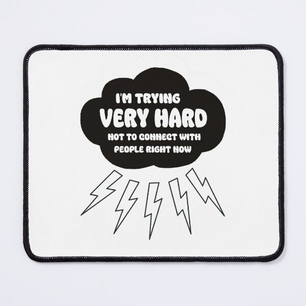 Item preview, Trying Very Hard Not To Connect With People Right Now // Schitt's Creek David Rose Art designed and sold by Sarah Teigland.