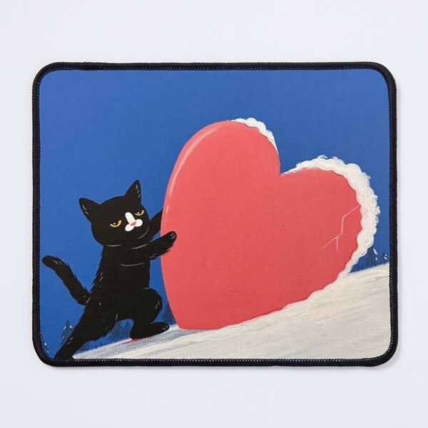 Item preview, Fragile but Unbreakable – Emotional Cat Illustration designed and sold by Cat-tinto.
