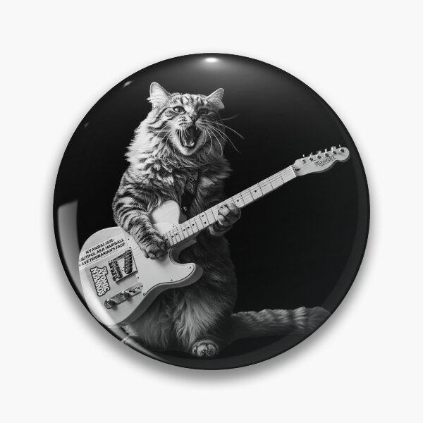 Item preview, Grunge Icon Cat: Policed by Purr-ism, The Nyandalism Guitar Maestro designed and sold by The Atomics.