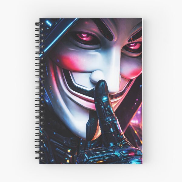 Item preview, Cyberpunk Hacker Mask Shush Neon Glow designed and sold by RamyGallery.