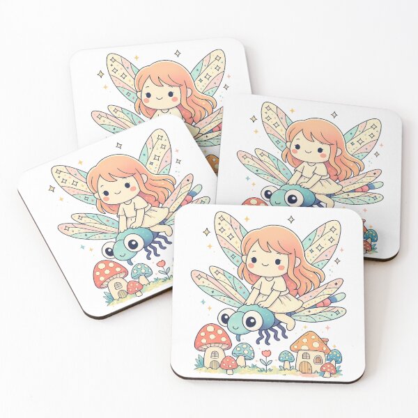 Item preview, Fairy Riding Dragonfly Enchanted World designed and sold by SoftSproutstu.