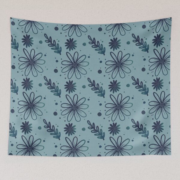 Item preview, Calming flowers pattern designed and sold by MaddieSimsArt.