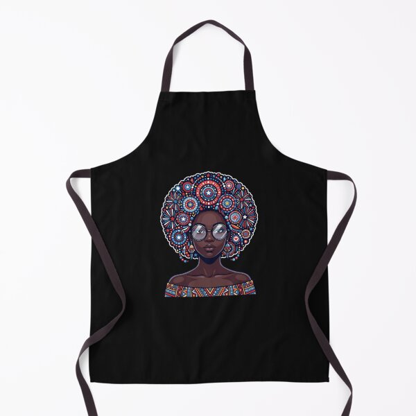 Item preview, Black Afro Patriotic Woman designed and sold by yartyartyart.