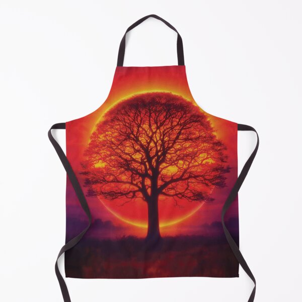 Item preview, Majestic Sunset Tree Silhouette Fire Sky designed and sold by RamyGallery.