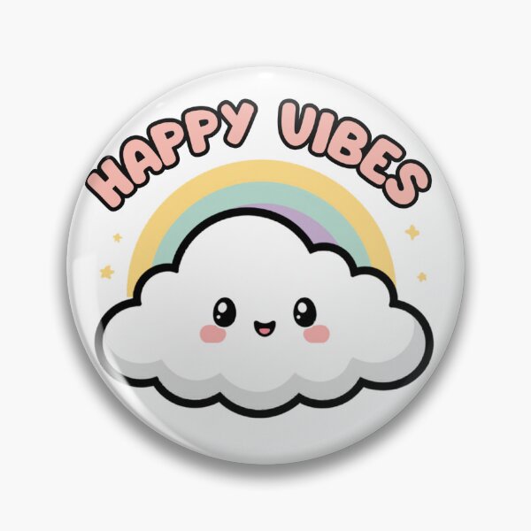 Item preview, Happy Vibes Rainbow Cloud Sticker | Cute Positive Cartoon designed and sold by StickifyZone69.