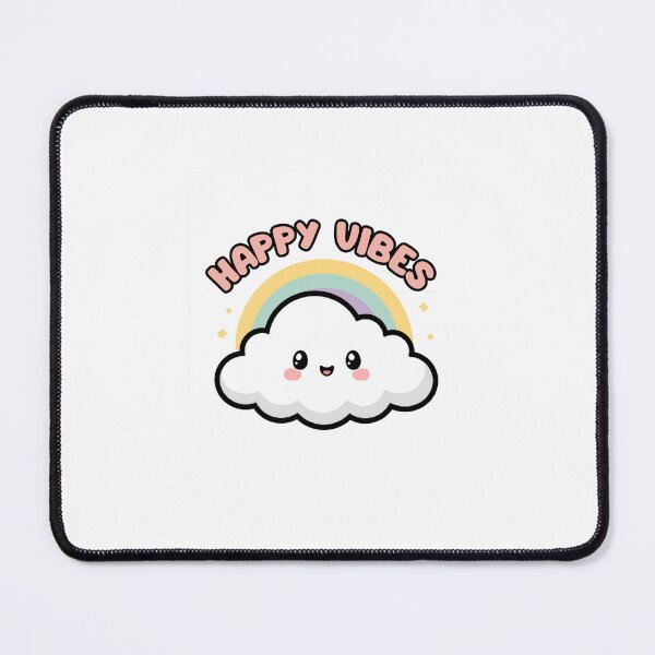 Item preview, Happy Vibes Rainbow Cloud Sticker | Cute Positive Cartoon designed and sold by StickifyZone69.