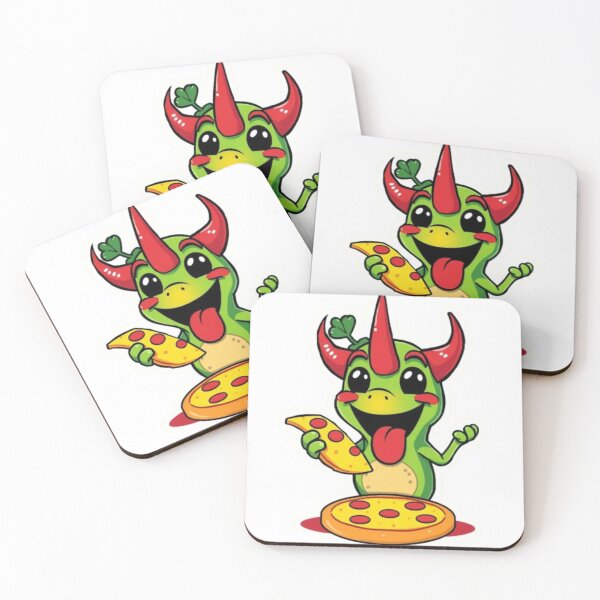 Item preview, Funny Cornicello Eating Pizza designed and sold by MystiColo.