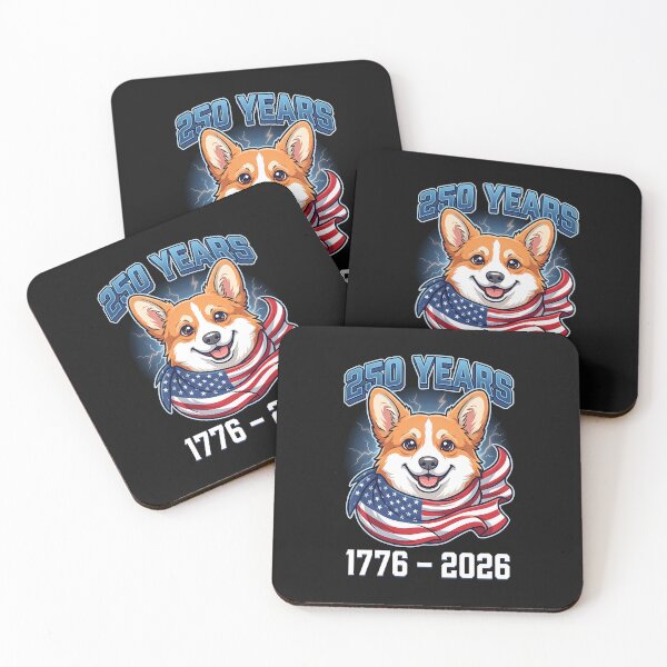 Item preview, 250 Years America Corgi Flag designed and sold by yartyartyart.