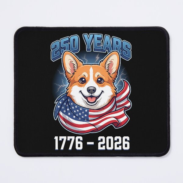 Item preview, 250 Years America Corgi Flag designed and sold by yartyartyart.