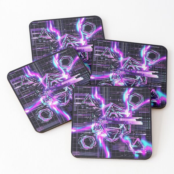Item preview, Digital Glitch Abstract – Cyberpunk Neon Data Corruption Gaming Art designed and sold by CattlettArt.