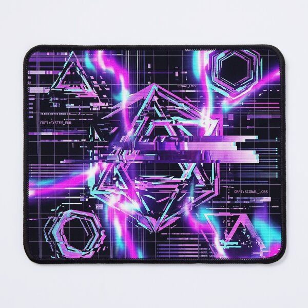 Item preview, Digital Glitch Abstract – Cyberpunk Neon Data Corruption Gaming Art designed and sold by CattlettArt.