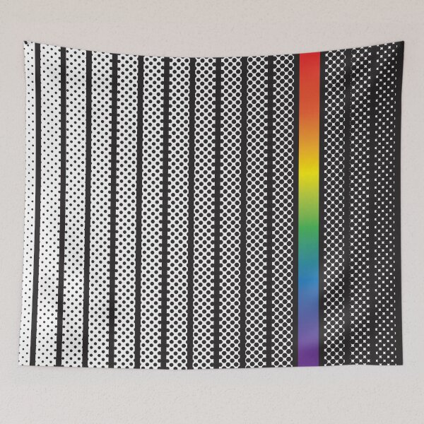 Artikelvorschau, Pride Regenbogenstreifen Halbton entworfen und verkauft von ASKEW GRAPHICS.