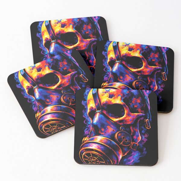 Item preview, Psychedelic Skull Gas Mask Flame Vortex designed and sold by RamyGallery.